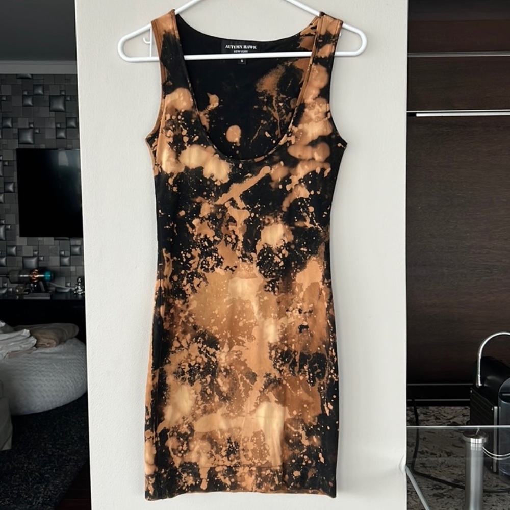 Custom Made Mini Tie Dye Dress